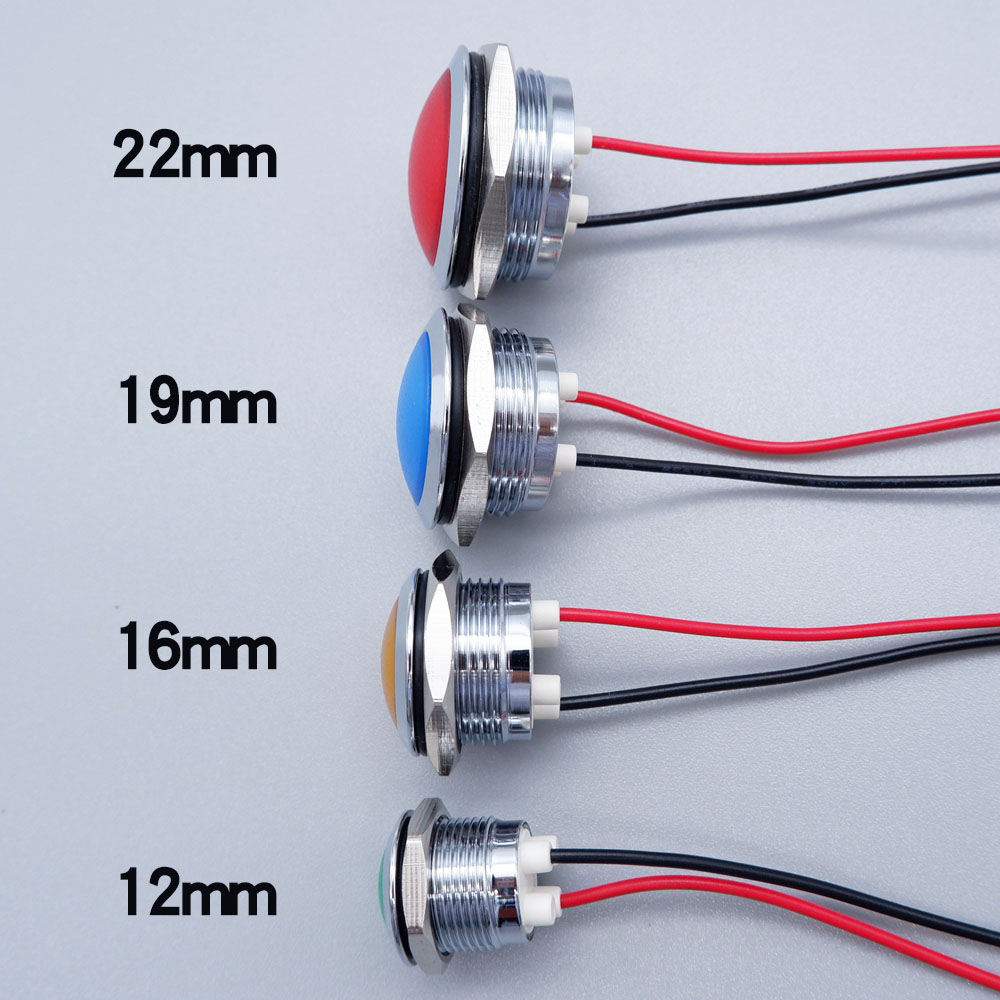 Metal LED Indicator Light 12mm - đánh giá và giá Signal Panel Orange