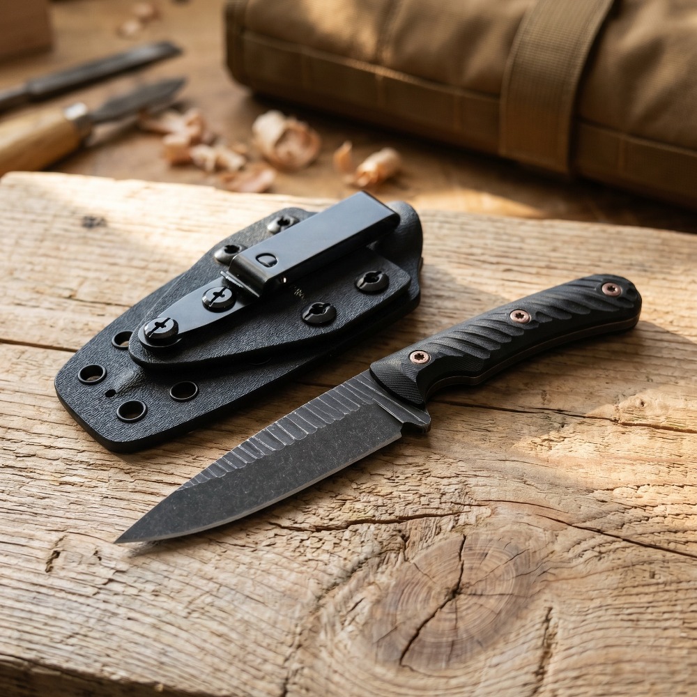 Full Tang Bushcraft Knife D2 B - đánh giá và giá Bushcraft Knife Fixed