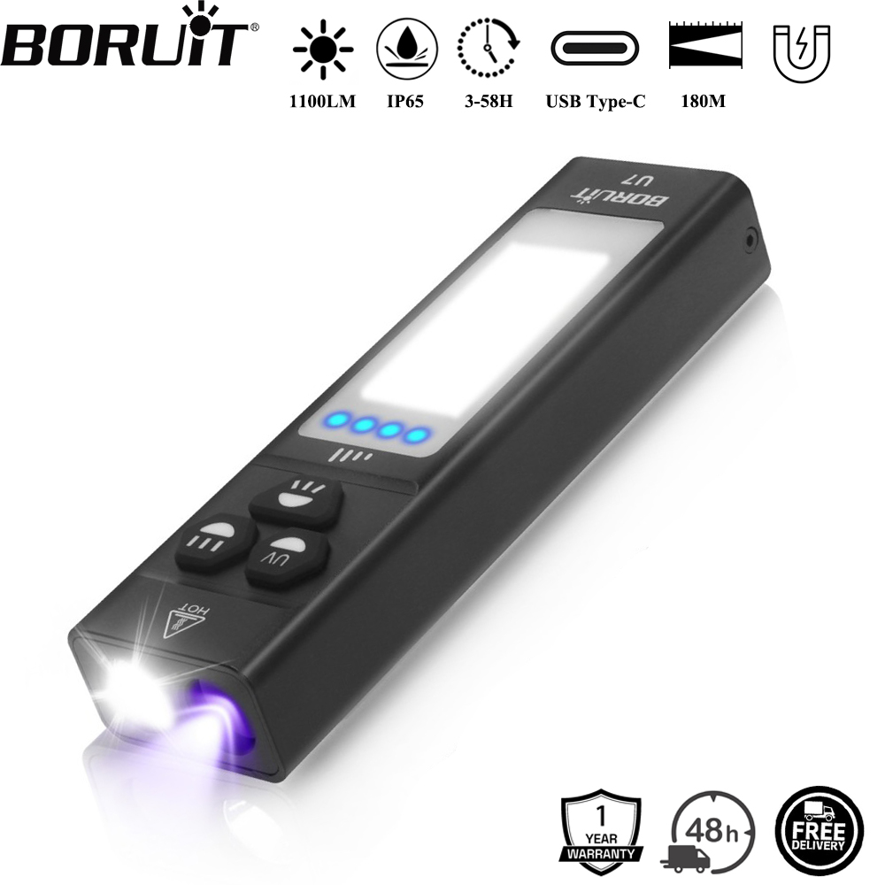 BORUiT U7 UV LED EDC Flashligh - đánh giá và giá Fishing Kit Compact
