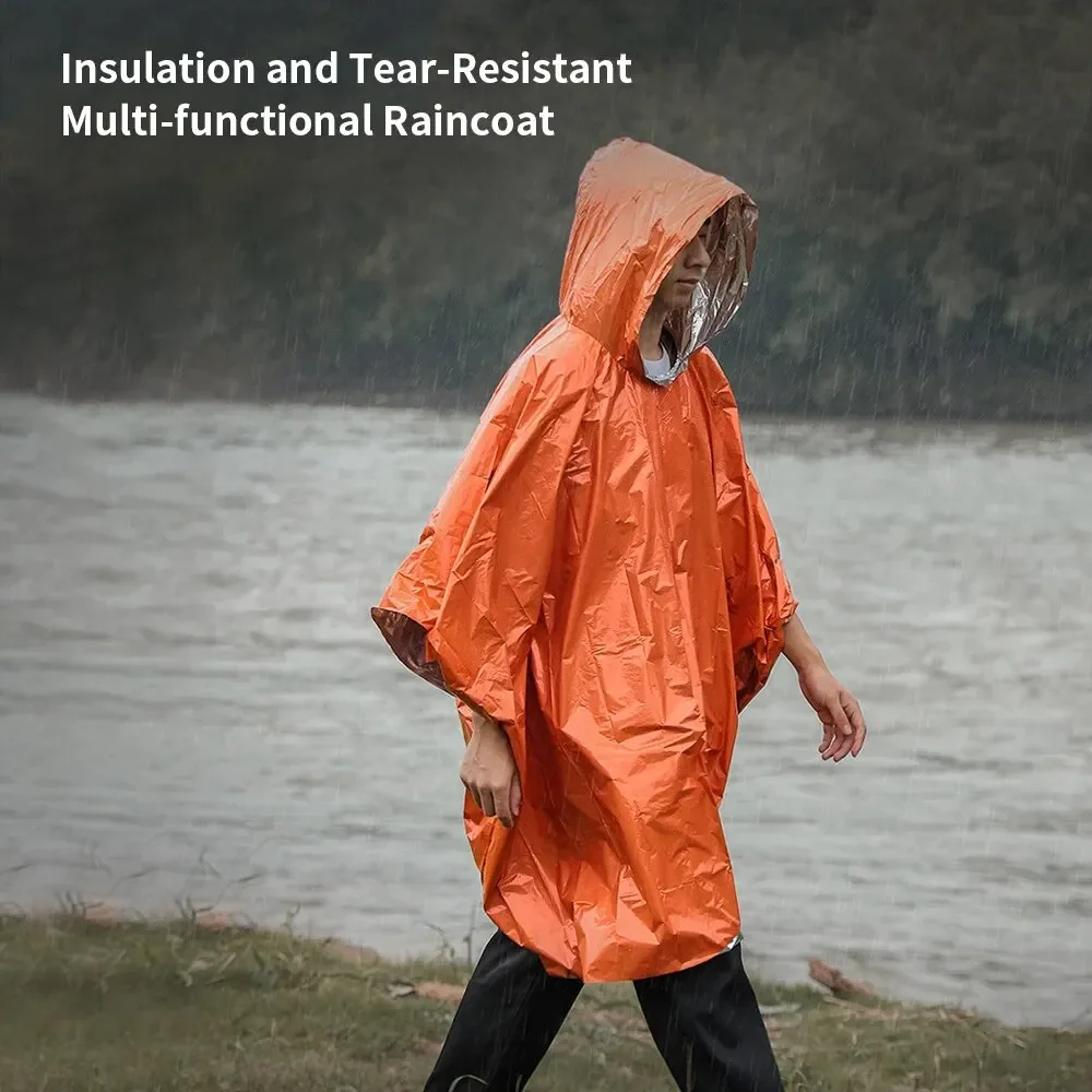Aluminum Coated Hooded Emergen - đánh giá và giá Emergency Poncho Rain