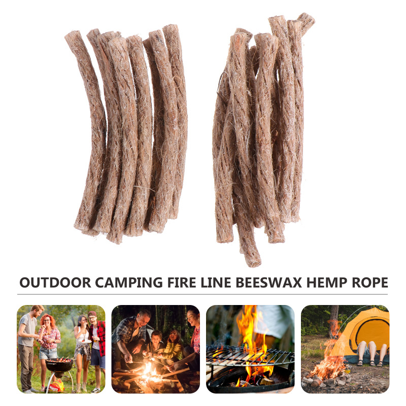 10Pcs Survival Wick Hemp Cord  - đánh giá và giá Fire Starting Kit