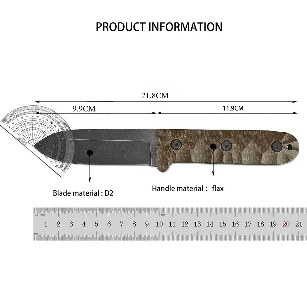 PR4 Multi-purpose Outdoor Fixe - đánh giá và giá Bushcraft Knife Fixed