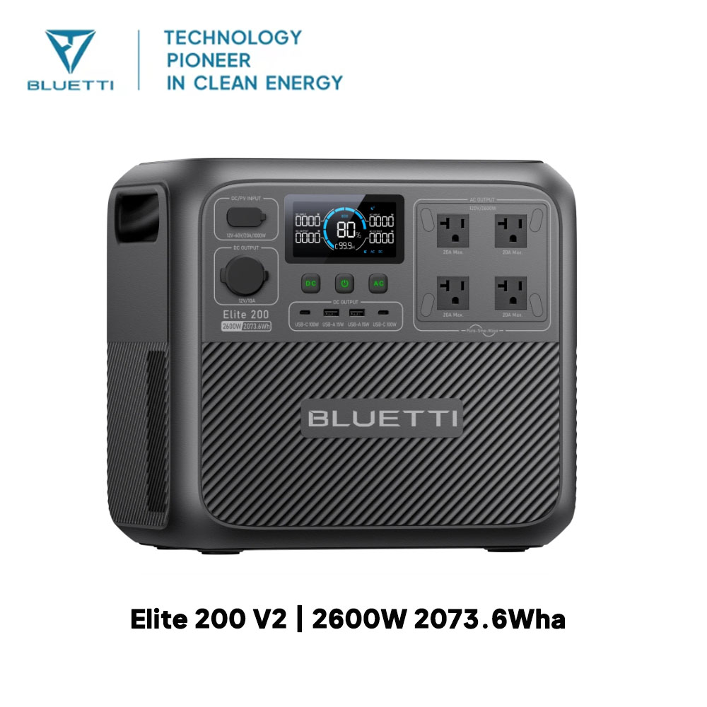【Renew】BLUETTI Elite 200 V2 Po - đánh giá và giá Solar Emergency Charger