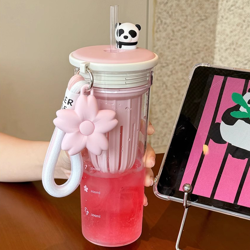 650ml Kawaii Water Bottle With - đánh giá và giá Water Purification Straw