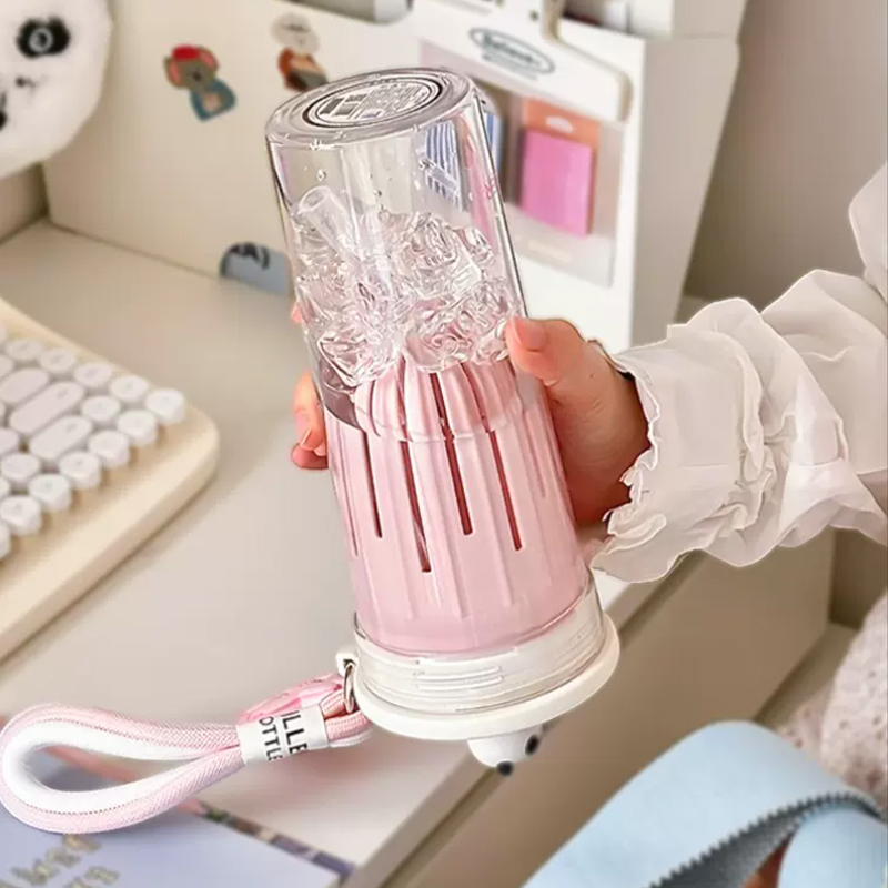 650ml Kawaii Water Bottle With - đánh giá và giá Water Purification Straw