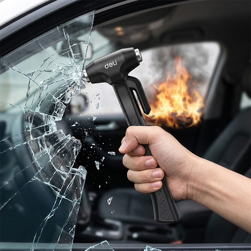 DELI Portable Car Safety Hamme - đánh giá và giá Rescue Rope Throw