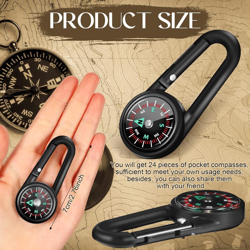 6-50 Pcs Mini Magnetic Compass - đánh giá và giá Compass Lensatic