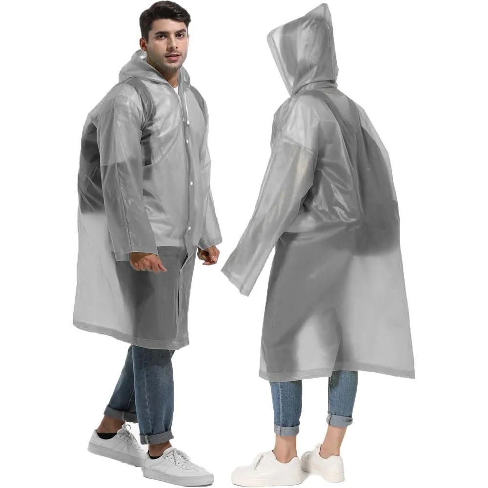 1/2PCS Compact Reusable Rain  - đánh giá và giá Emergency Poncho Rain