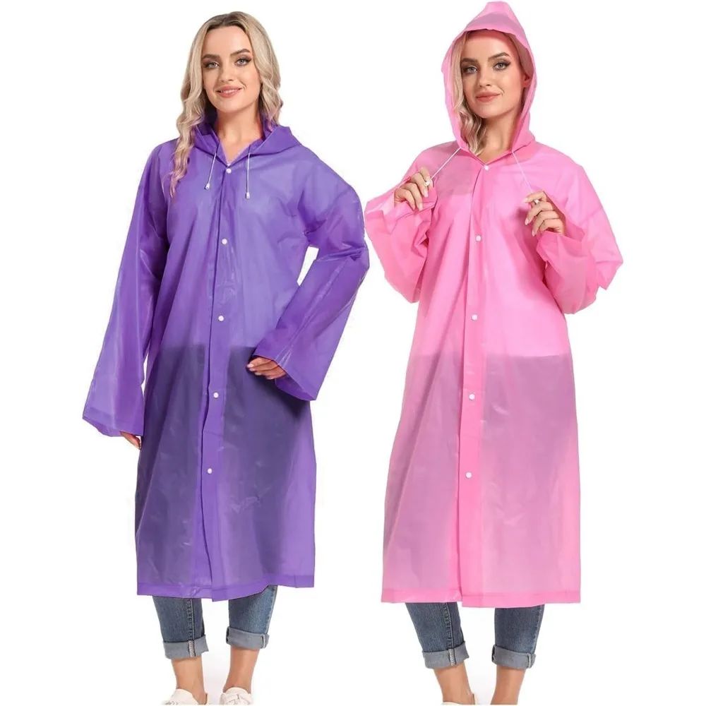 1/2PCS Compact Reusable Rain  - đánh giá và giá Emergency Poncho Rain
